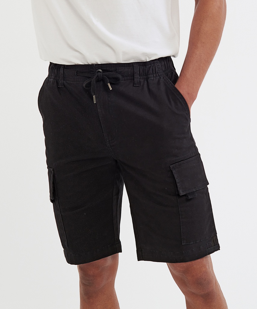 Menís drawstring cargo utility shorts