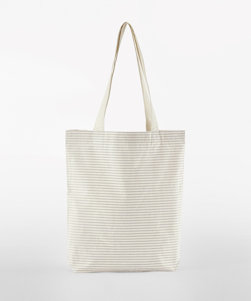 Striped organic cotton tote