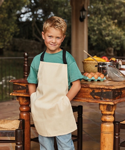 [WM362NATU] Fairtrade cotton junior craft apron (Natural)