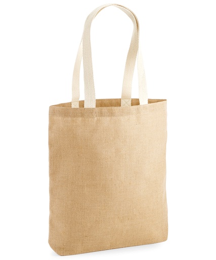 [WM455NATU] Unlaminated jute tote (Natural)