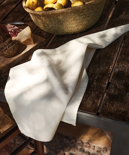 [WM710WHIT] Organic cotton tea towel (White)