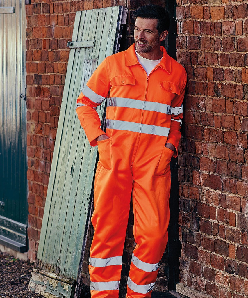 Hi-vis polycotton coverall (HV058)