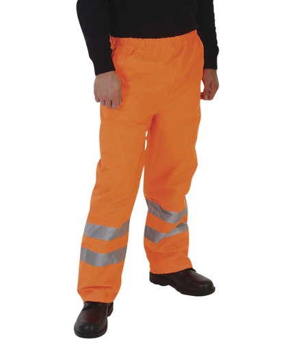 [YK071ORANS] Hi-vis waterproof overtrousers (HVS462) (S)