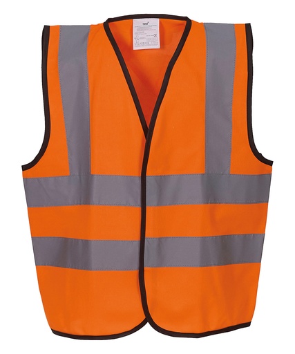 [YK100YELLS] Kids hi-vis 2 b&b waistcoat (HVW100CH) (Yellow, S)