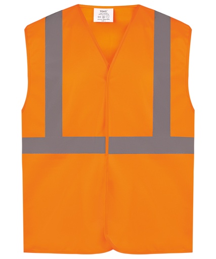 [YK103ORANS] Hi-vis railway waistcoat class 2 (HVW118PE) (S)