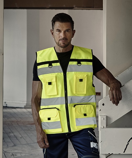 [YK108HVORS] Hi-vis ripstop tool vest (HVW108) (Hi-Vis Orange, S)