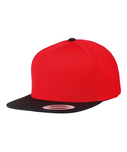 [YP010BKRD] Varsity snapback (6089MT) (Black/Red)