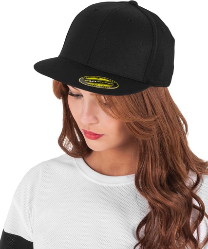 [YP017WHITSM] Premium 210 fitted cap (6210) (White, S/M)