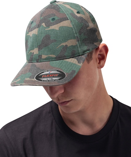 [YP026GNCASM] Flexfit garment washed camo (6977CA) (S/M)