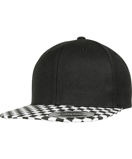 [YP080BKWH] Checkerboard snapback (6089CB)