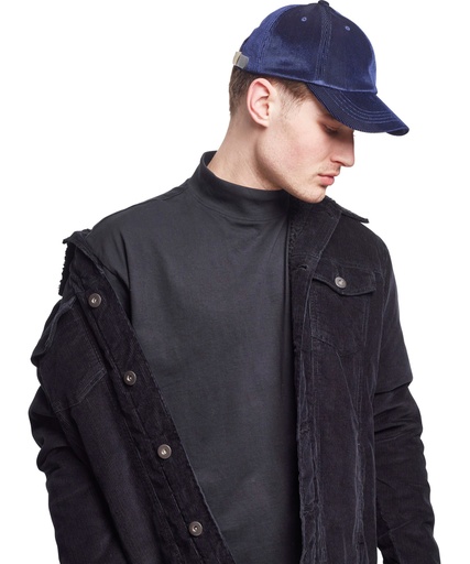 [YP093NAVY] Corduroy satin dad cap (6245CS)