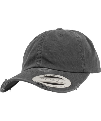 [YP095WHIT] Low-profile destroyed cap (6245DC) (White)