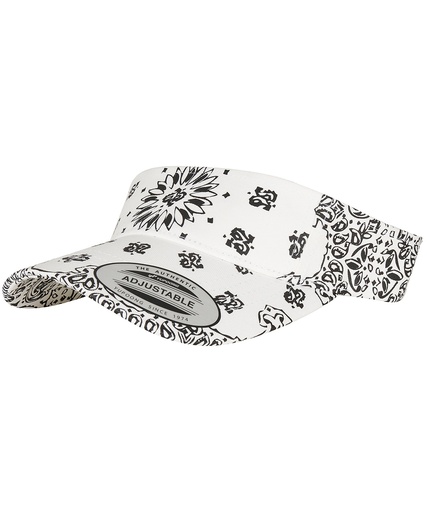 [YP143WHIT] Bandana print visor (8888BP) (White)