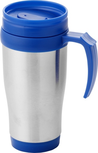 [10029600] Sanibel 400 ml insulated mug (Silver/Blue)