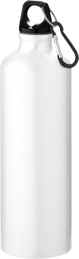 [10029703] Oregon 770 ml aluminium water bottle with carabiner (White)