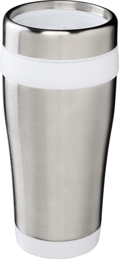 [10031005] Elwood 410 ml insulated tumbler (Silver/White)