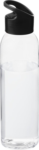 [10050800] Sky 650 ml Tritan™ colour-pop water bottle (Solid black/Transparent)