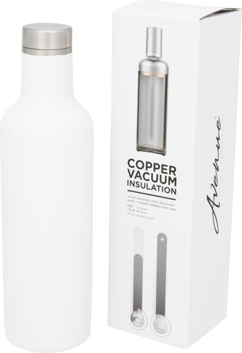 [10051702] Pinto 750 ml copper vacuum insulated bottle (White)