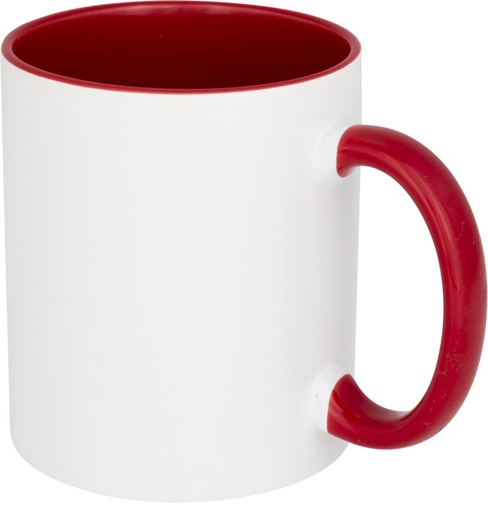 [10052202] Pix 330 ml ceramic sublimation colour pop mug (Red)