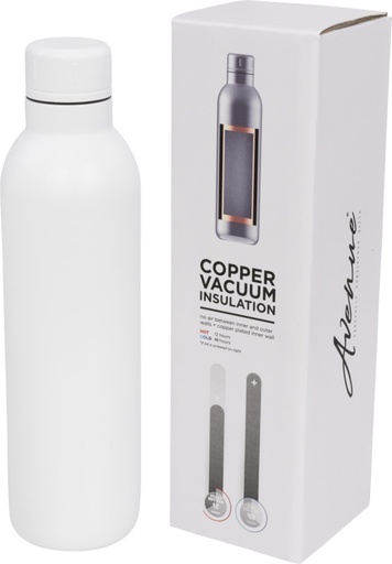 [10054902] Thor 510 ml copper vacuum insulated water bottle (White)