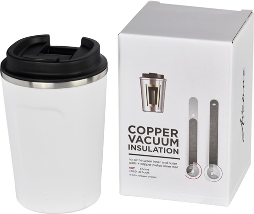 [10058701] Thor 360 ml leak-proof copper vacuum insulated tumbler (White)