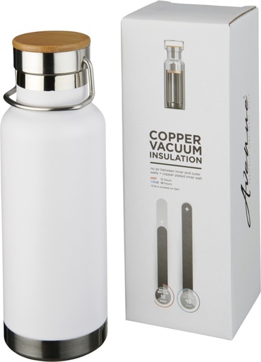 [10059402] Thor 480 ml copper vacuum insulated water bottle (White)