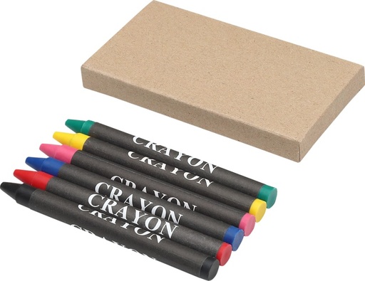 [10617100] Ayo 6-piece coloured crayon set