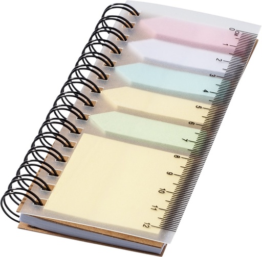 [10673600] Spinner spiral notebook with coloured sticky notes