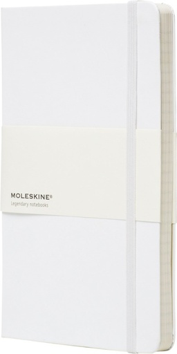 [10715103] Moleskine Classic L hard cover notebook - ruled (White)