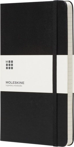 [10715400] Moleskine Classic PK hard cover notebook - ruled (Solid Black)