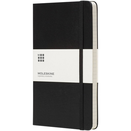 [10715400] Solid black (Moleskine Classic PK hard cover notebook - ruled) 