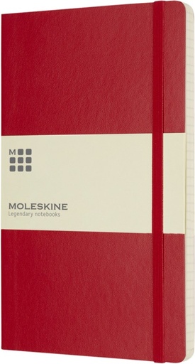 [10717015] Moleskine Classic L soft cover notebook - squared (Scarlet Red)