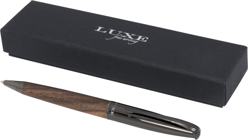 Loure wood barrel ballpoint pen (black ink)