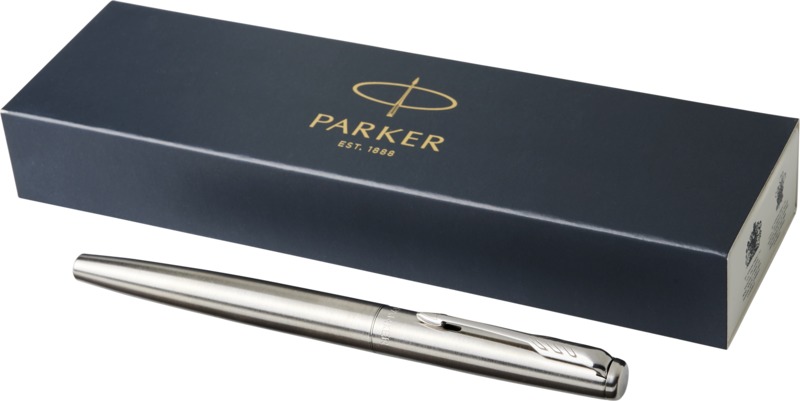 Parker Jotter stainless steel fountain pen (blue ink)