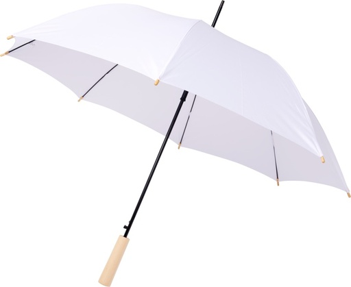 [10940002] Alina 23" auto open recycled PET umbrella (White)