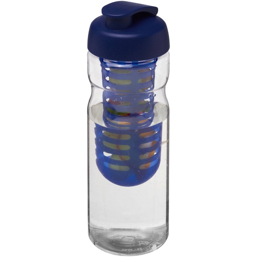 [21004601] Transparent/Blue (H2O Active® Base 650 ml flip lid sport bottle & infuser) 