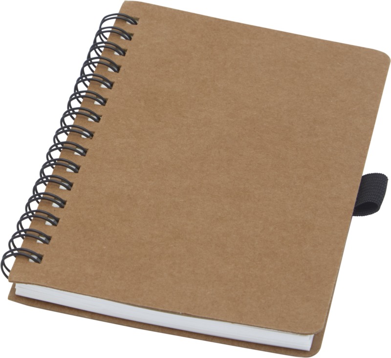 Cobble A6 wire-o recycled cardboard notebook with stone paper