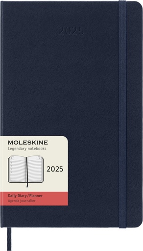 [10775353] Moleskine hard cover 12 month L daily planner (Sapphire Blue)