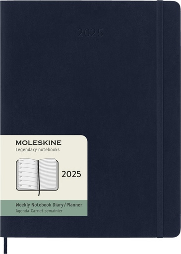 [10775553] Moleskine soft cover 12 month weekly XL planner (Sapphire Blue)