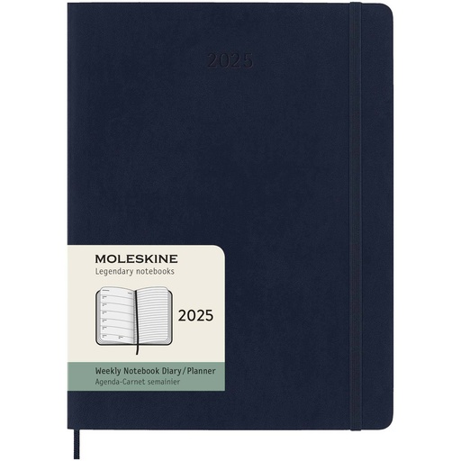[10775553] Sapphire Blue (Moleskine soft cover 12 month weekly XL planner) 