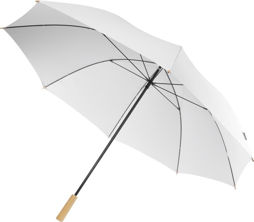 [10940901] Romee 30'' windproof recycled PET golf umbrella (White)