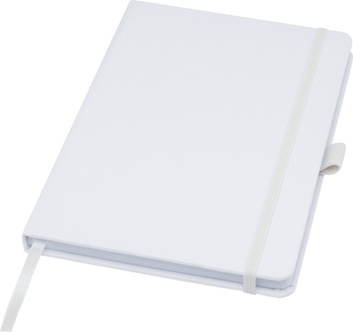 [10776301] Honua A5 recycled paper notebook with recycled PET cover (White)