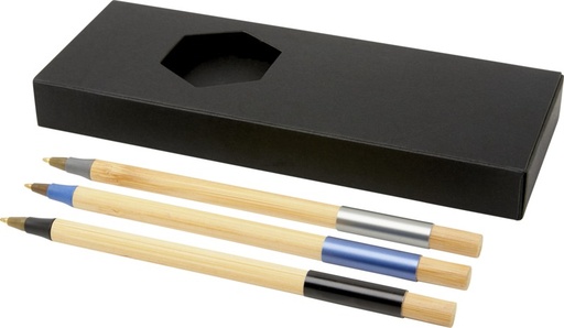 [10777990] Kerf 3-piece bamboo pen set