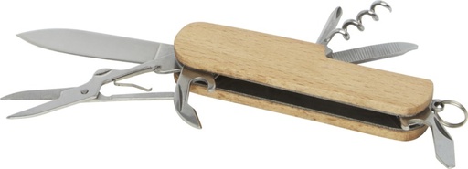 [10451071] Richard 7-function wooden pocket knife