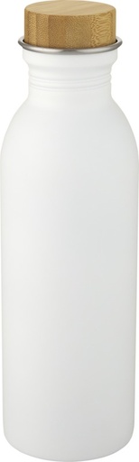 [10067701] Kalix 650 ml stainless steel water bottle (White)