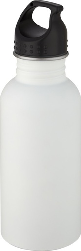 [10069901] Luca 500 ml stainless steel water bottle (White)