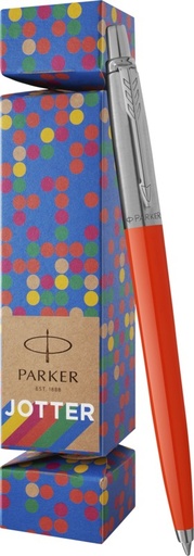 [10780031] Parker Jotter Cracker Pen gift set (blue ink) (Red)