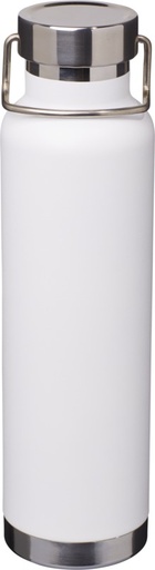 [10048801] Thor 650 ml copper vacuum insulated sport bottle (White)