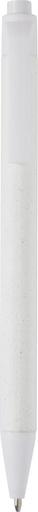 [10782101] Fabianna crush paper ballpoint pen (black ink) (White)