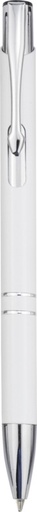 [10782201] Moneta recycled aluminium ballpoint pen (black ink) (White)